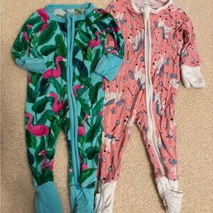 Flamingo and unicorn Print little sleepies